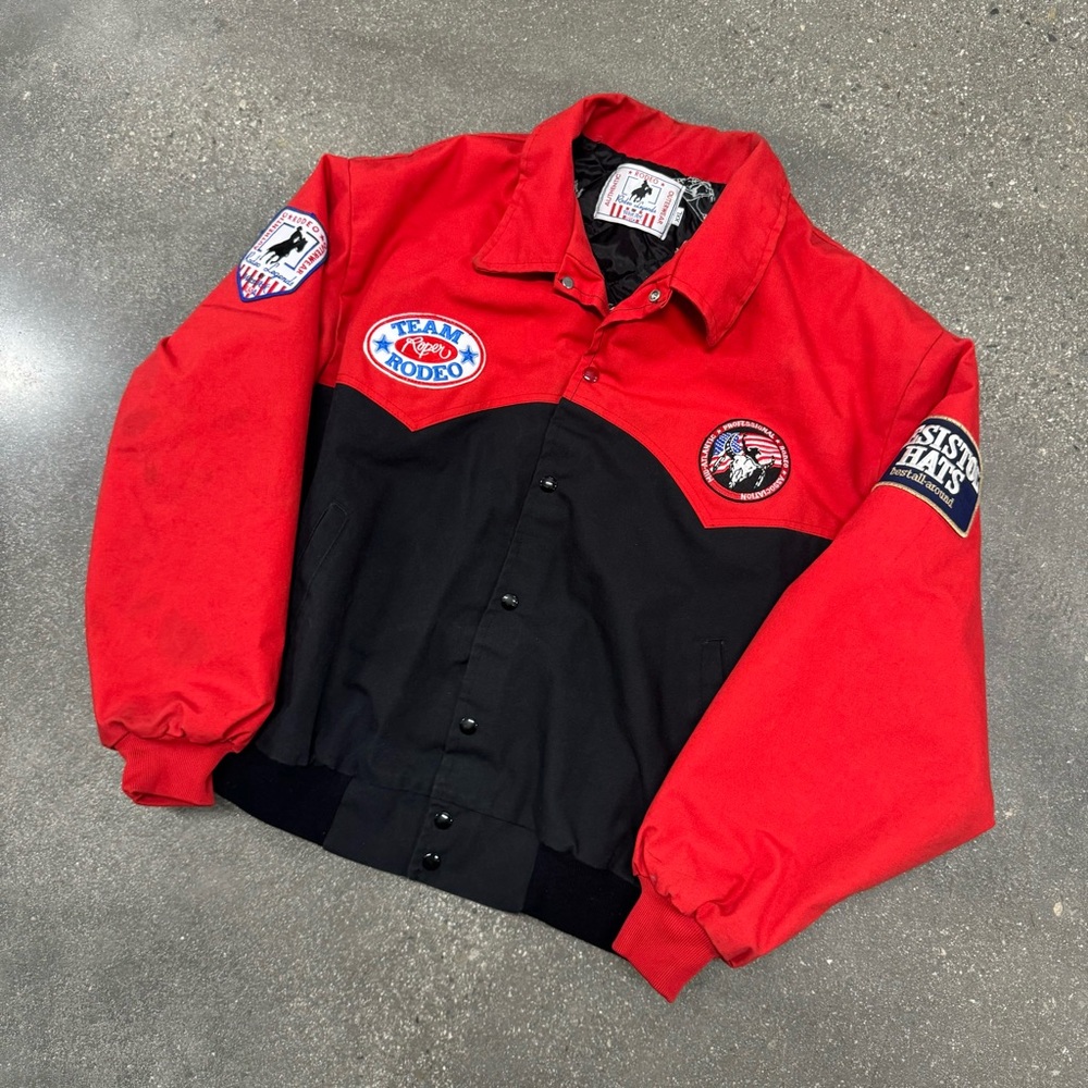 Vintage Mid Atlantic Professional Rodeo Association jacket size 2XL